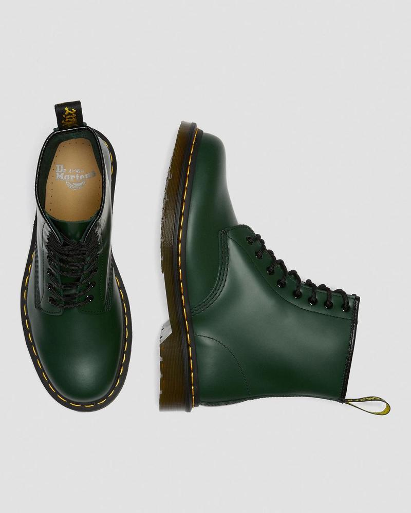 Dr Martens 1460 Smooth Leren Veterlaarzen Heren Groen | NL 277CTV